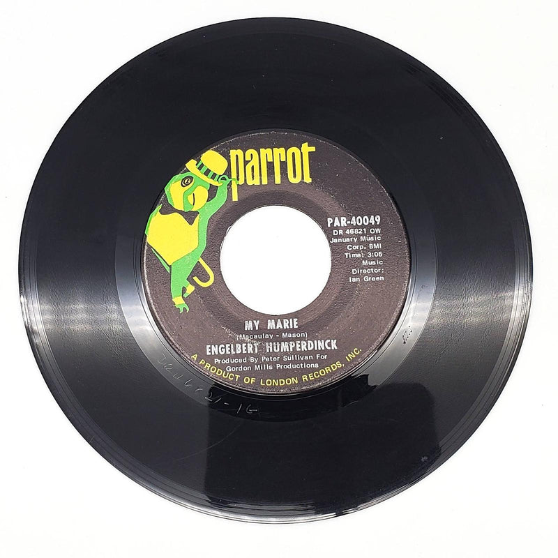Engelbert Humperdinck My Marie 45 RPM Single Record Parrot 1970 PRT 40049 1