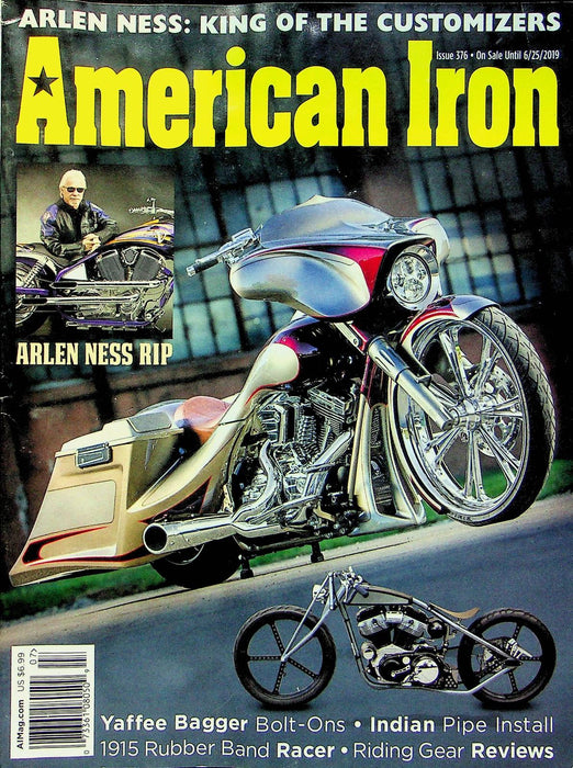 American Iron Motorcycle Magazine June # 376 2019 RIP Arlen Ness Customizer King