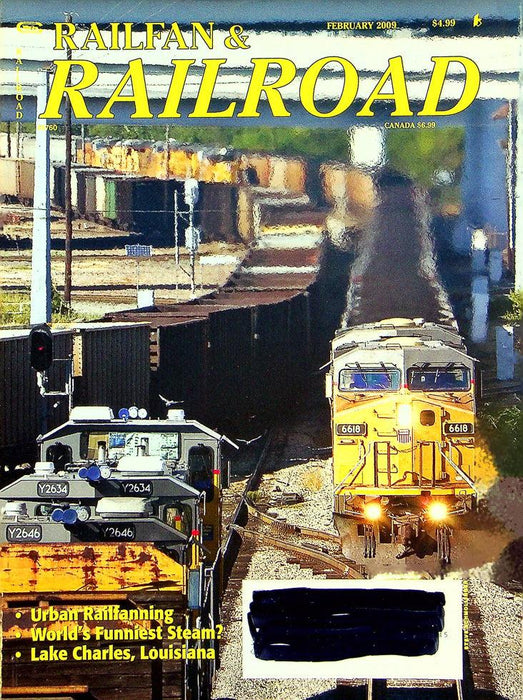 Railfan & Railroad Magazine February 2009 Vol 28 No 2 Urban Railfanning