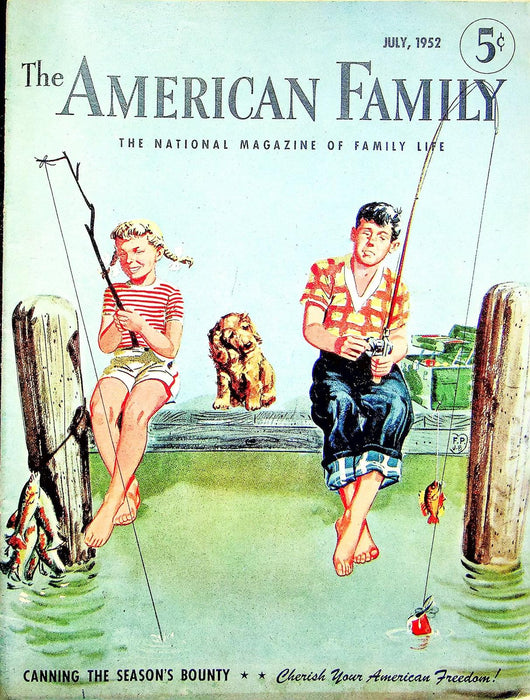 The American Family Magazine July 1952 Beachwear Story Swimwear Bathing Suits