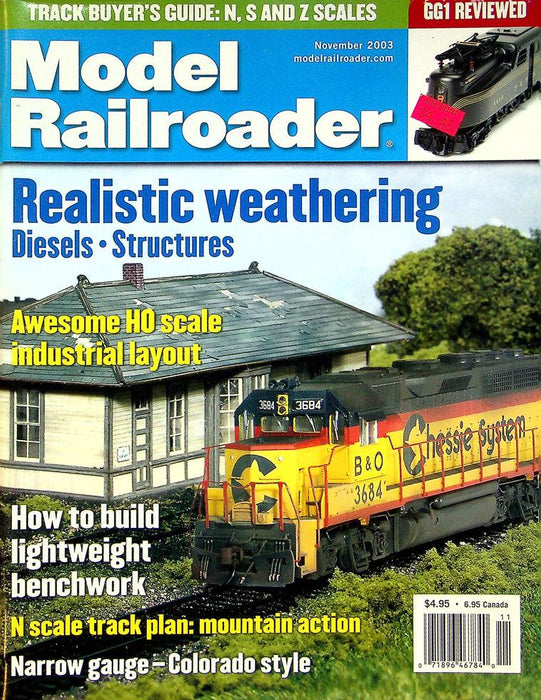 Model Railroader Magazine November 2003 Vol 70 No 11 Awesome HO Scale Industrial