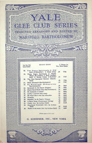 Sheet Music Yale Glee Club Series I Got Shoes 1927 Marshall Bartholomew Schirmer 4