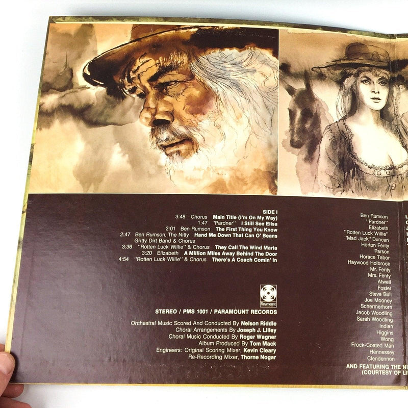 Various Paint Your Wagon Record 33 RPM LP Paramount Records 1969 Gatefold 3
