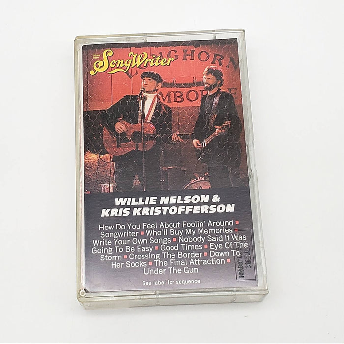 Willie Nelson & Kris Kristofferson Songwriter Cassette Tape Album Columbia 1984 1