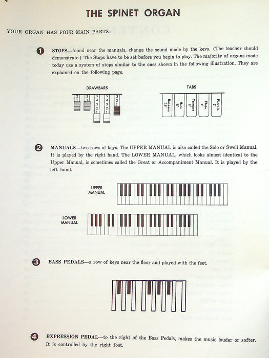 Richter - Ware: Method for Spinet Organ, Part 1 Organ Presser 4