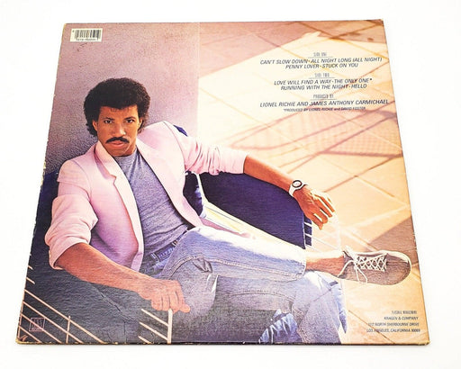 Lionel Richie Can't Slow Down 33 RPM LP Record Motown 1984 6059ML 2