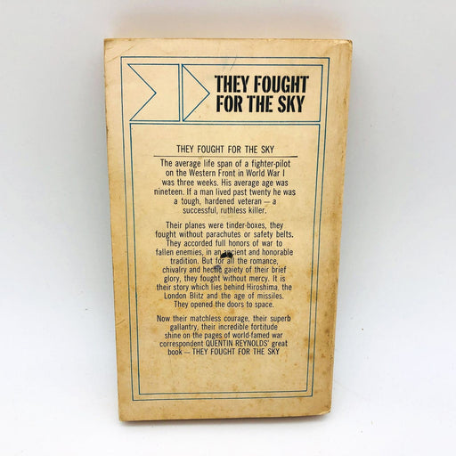 They Fought For The Sky Paperback Quentin Reynolds 1963 Fighter Planes WW1 Cpy2 2