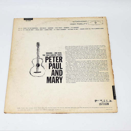 Peter, Paul & Mary Self Titled LP Record Warner Bros.1962 W 1449 2