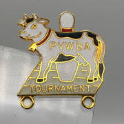 Professional Vermont Womens Bowling Association Lapel Pin PVWBA Tournament Cow 5