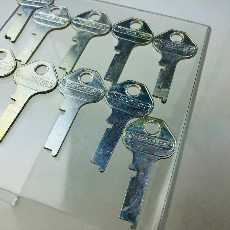 10x Master Lock Co 1718 Key Blanks Vintage Master Padlock Uncut New Old Stock 5