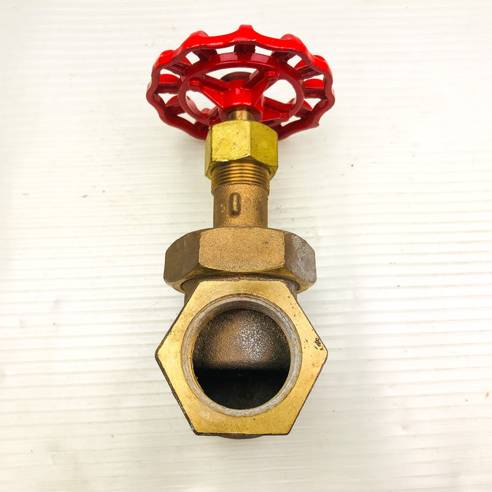 Milwaukee Bronze Gate Valve 150 Series 1-1/4 NPT Female Figure 590 300 WOG New