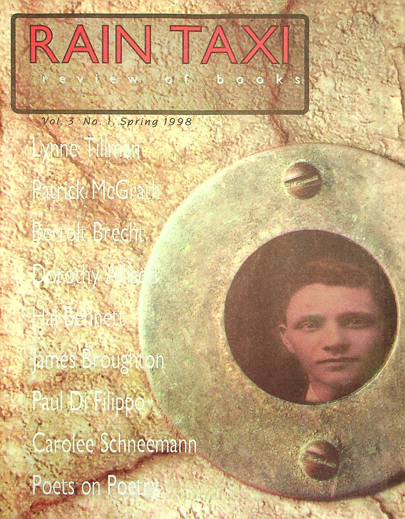 Rain Taxi Magazine Spring 1998 Review Of Books Patrick McGrath Fiction Author