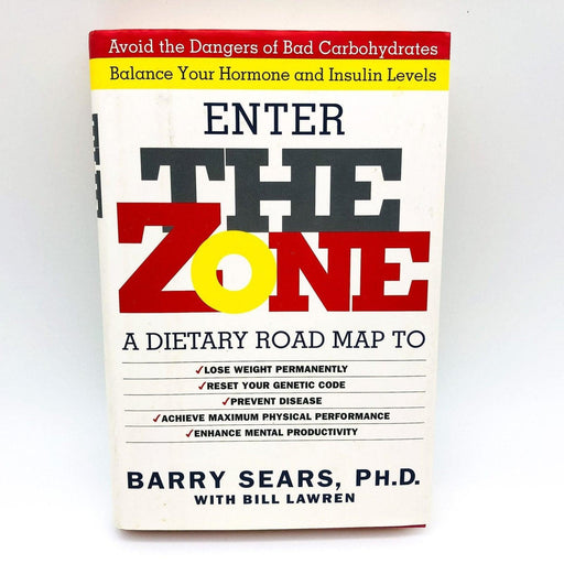 Enter The Zone Hardcover Barry Sears PHD 1995 Nutrition Reducing Calories 1