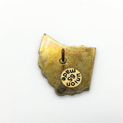 UBC United Brotherhood of Carpenter's Lapel Pin Ohio State Outline Red Cardinal 3