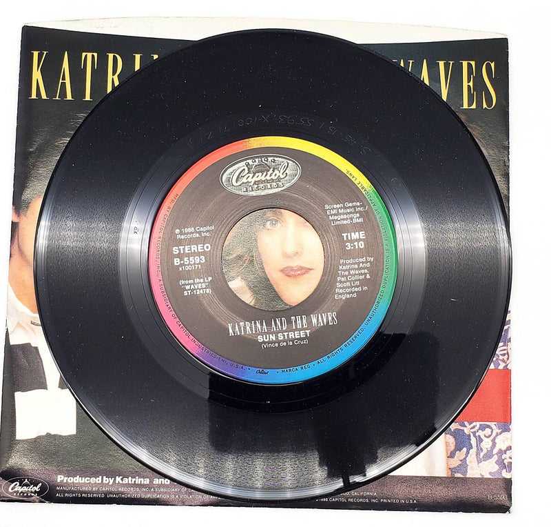 Katrina And The Waves Sun Street 45 RPM Single Record Capitol 1986 B-5593 4
