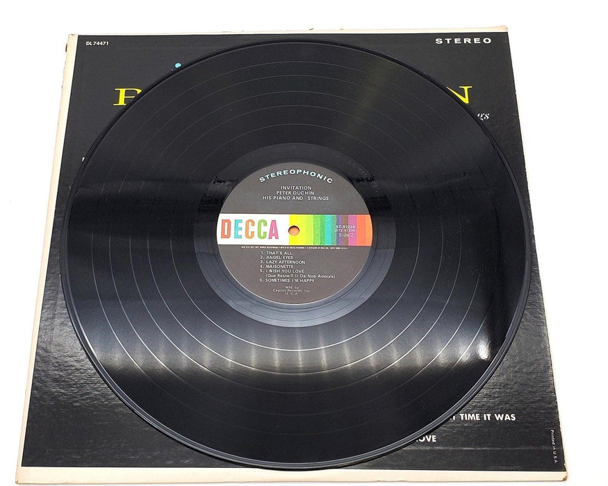 Peter Duchin, His Piano And Strings Invitation 33 RPM LP Record Decca DL 74471 6