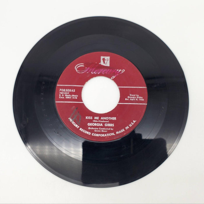 Georgia Gibbs Kiss Me Another / Fool Of The Year Single Record Mercury 1956 2