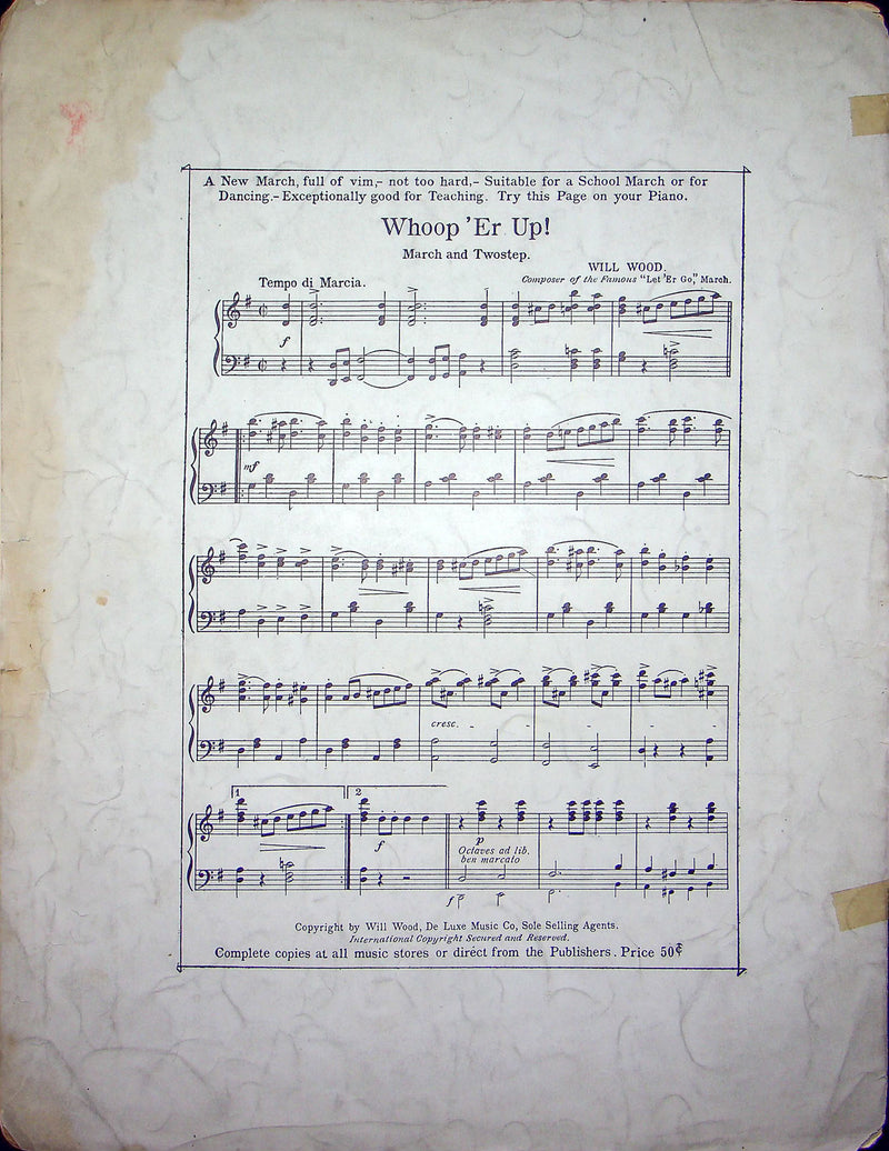 Sheet Music The Last Hope Louis Moureau Gottschalk Early 1900s Antique 3