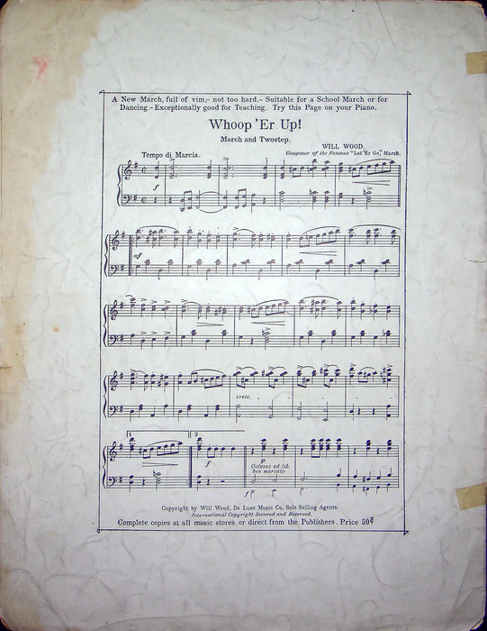 Sheet Music The Last Hope Louis Moureau Gottschalk Early 1900s Antique 3