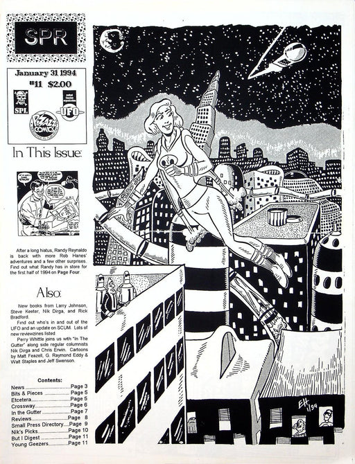 Small Press Report SPR Zine 1994 # 11 Coverage of small press comics 1