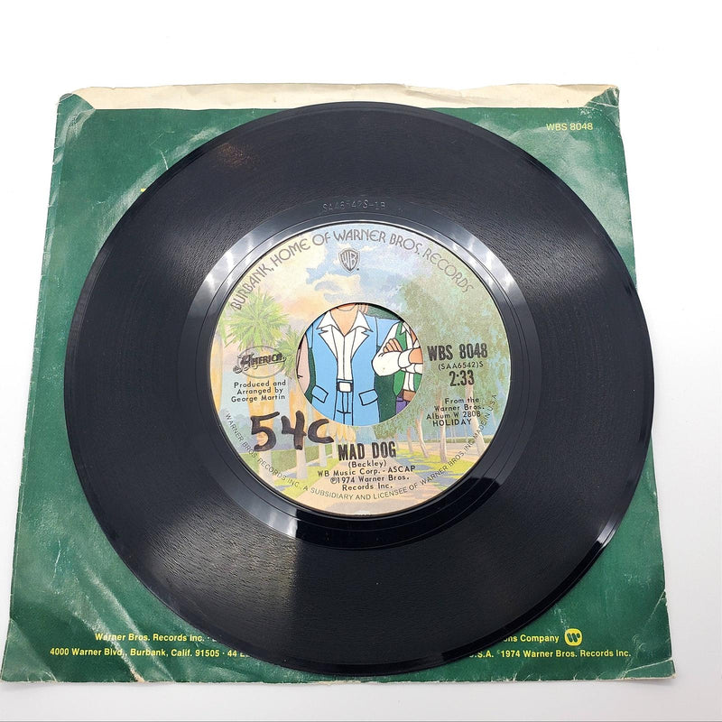 America Lonely People Single Record Warner Bros 1974 WBS 8048 4