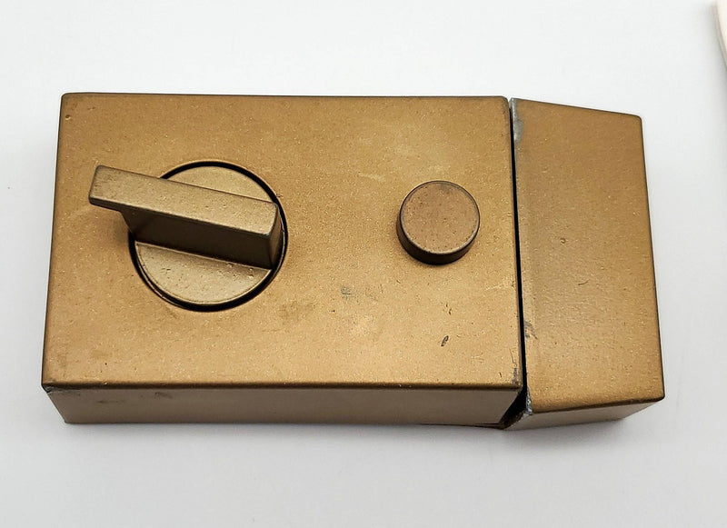 Yale Rim Door Lock No 36 for 1-3/8 & 2-1/4" Doors Brass No Cylinder