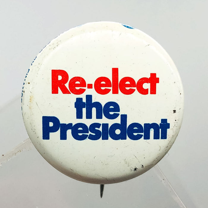 Re-Elect The President Button Pin 1" Committee For Richard Nixon Campaign 3