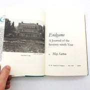 Endgame Hardcover May Sarton 1992 Journal Of Seventy-Ninth Year 1st Edition 1 7
