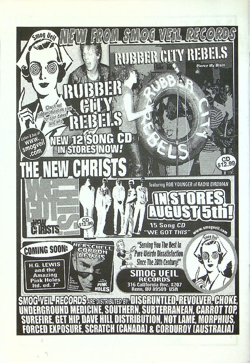 Utter Trash Issue 1 2003 Candlemass, Cobra Verde, California Speed Bag 4