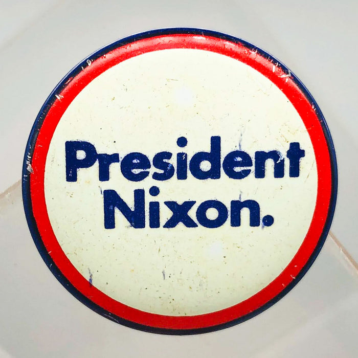 President Nixon Button 1" Pin Presidential Political Campaign Red White Blue 3