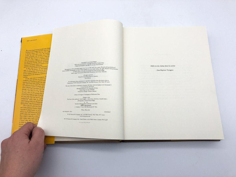 The Zuni Cafe Cookbook Judy Rodgers 2002 W W Norton Hardcover 1st Ed/1st Print 10