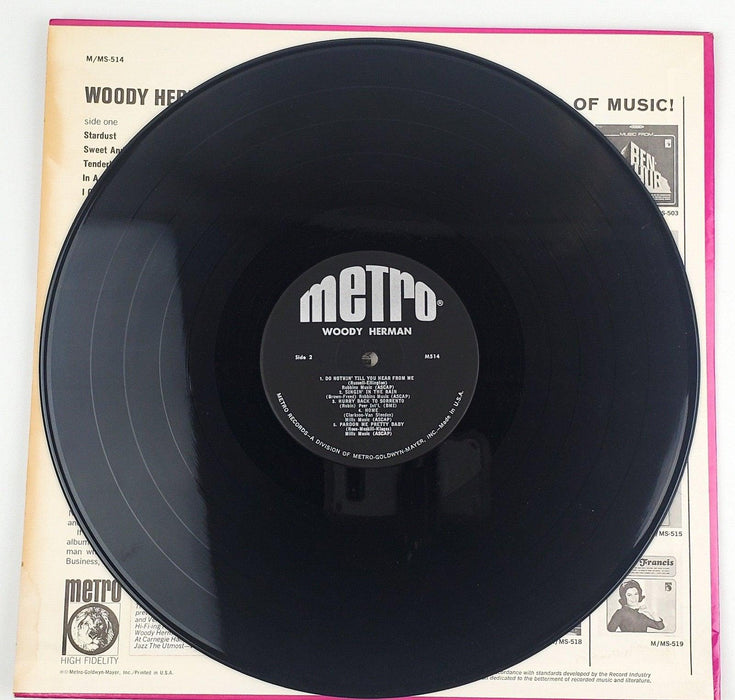 Woody Herman Self Titled Record 33 RPM LP M514 Metro 1965 4