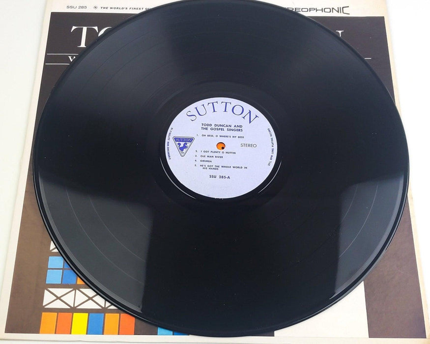 Todd Duncan And The Gospel Singers 33 RPM LP Record Sutton SSU 285 5