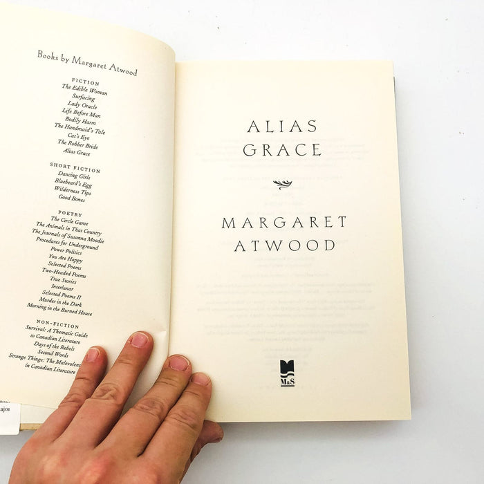 Alias Grace Hardcover Margaret Atwood 1996 Mental Illness Violence 1st Edition 7