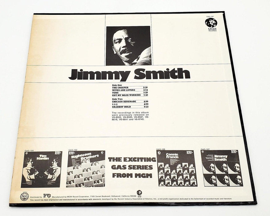 Jimmy Smith Jimmy Smith 33 RPM LP Record MGM Records 1970 GAS-107 2