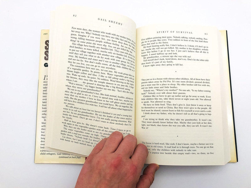 Spirit Of Survival Hardcover Gail Sheehy 1986 Refugees Cambodia Family Adoption 9