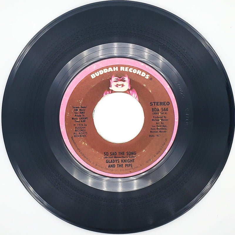 Gladys Knight & The Pips So Sad The Song Record 45 RPM Buddah Records 1976 2