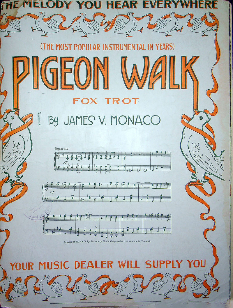 Sheet Music My Little Girl Sam Lewis Will Dillon Albert Von Tilzer 1915 Broadway 3