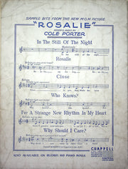 Vintage Sheet Music Rosalie Cole Porter 1937 Nelson Eddy Eleanor Powell Piano 4