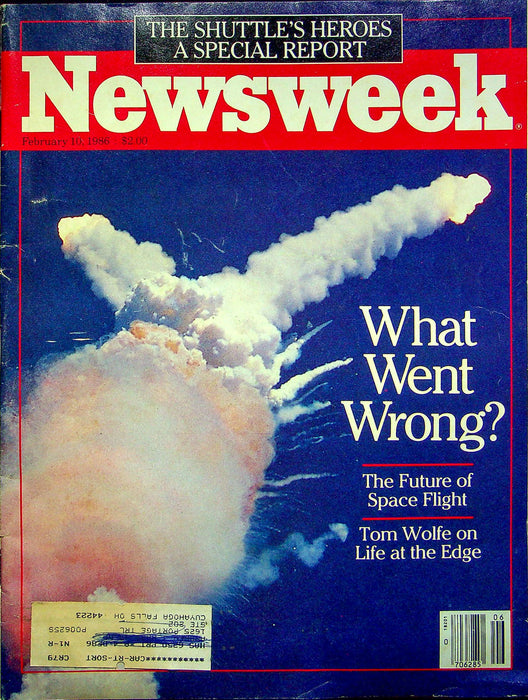 Newsweek Magazine February 10 1986 Challenger Space Shuttle Explodes Special