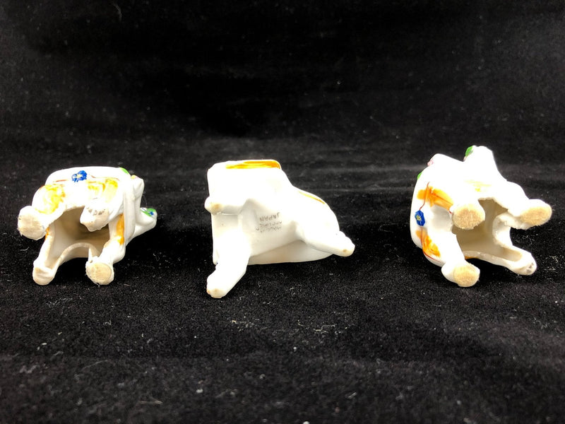 Occupied Japan Asian Oriental Miniature Porcelain Chairs & Piano - Missing Lid 6