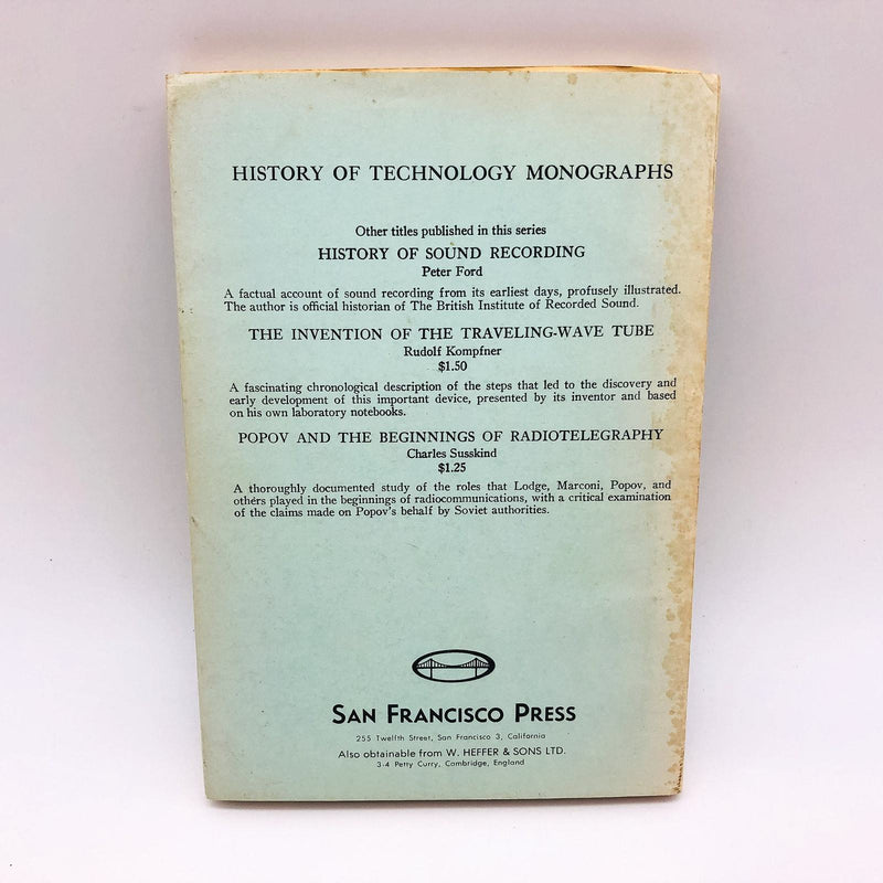 On The Early History Of Radio Guidance Paperback Benjamin Franklin Miessner 1964 2