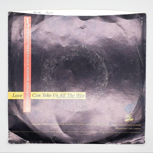 Jack Wagner Love Can Take Us All The Way Single Record Qwest Records 1985 2