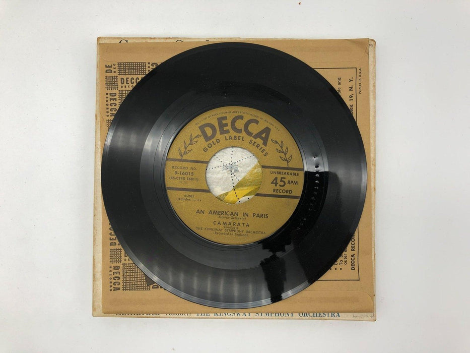George Gershwin An American in Paris Record 45 RPM 7" EP 9-16016 Decca 1951 Box 6