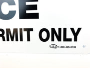 Danger Confined Space Sign Plastic Enter by Permit Only OSHA 14" x 10" 2