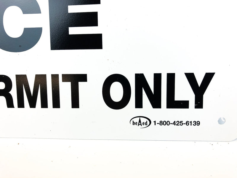 Danger Confined Space Sign Plastic Enter by Permit Only OSHA 14" x 10" 2