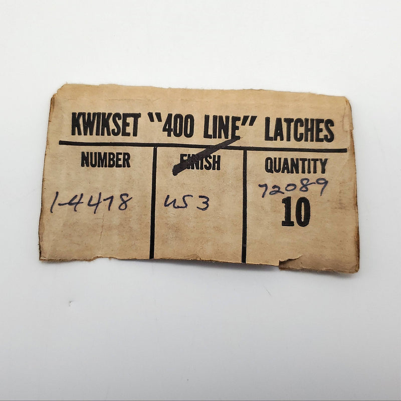 2x Kwikset Deadbolt Lock Latches 400 Line Bright Brass for 400 Series 2-3/8" BS