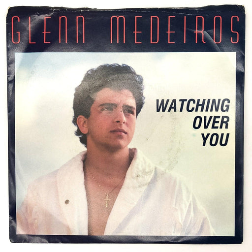 Glenn Medeiros Watching Over You Record 45 RPM Single AM-314 Amherst 1987 1