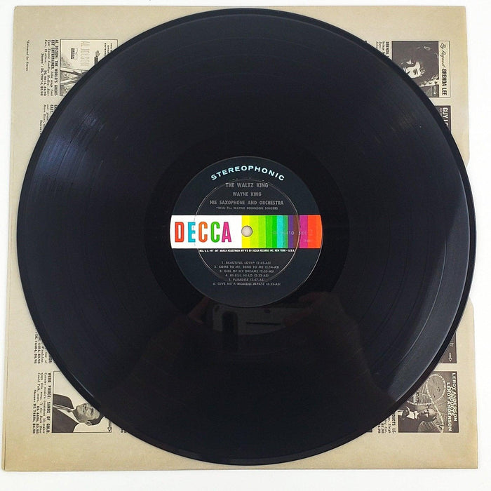 Wayne King The Waltz King Record 33 RPM LP DL74410 Decca 4