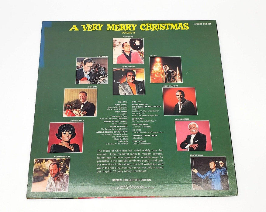 Various A Very Merry Christmas, Volume VI 33 RPM LP Record RCA 1972 PRS-427 2